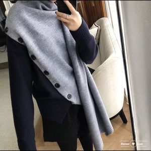 Korean Fashion Designer Sweater with Scarf S/M